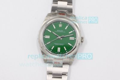 Rolex Oyster Perpetual Turquoise Dial Replica 41MM Watch From EW Factory